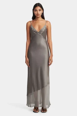 Aggie Slip Dress Dusty Olive