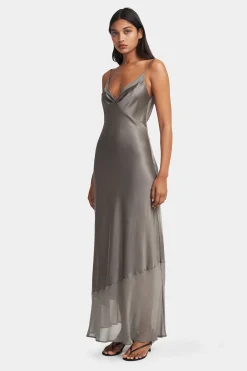 Aggie Slip Dress Dusty Olive