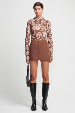 Aire Top Chocolate Floral