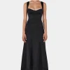 Alessandra Midi Dress Black
