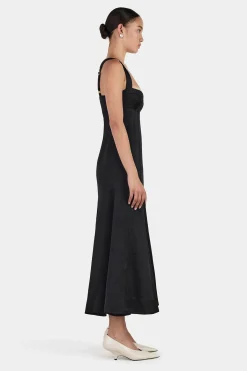 Alessandra Midi Dress Black