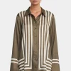 Allora Shirt Moss Stripe