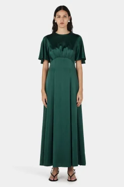 Amber Dress Pine Green