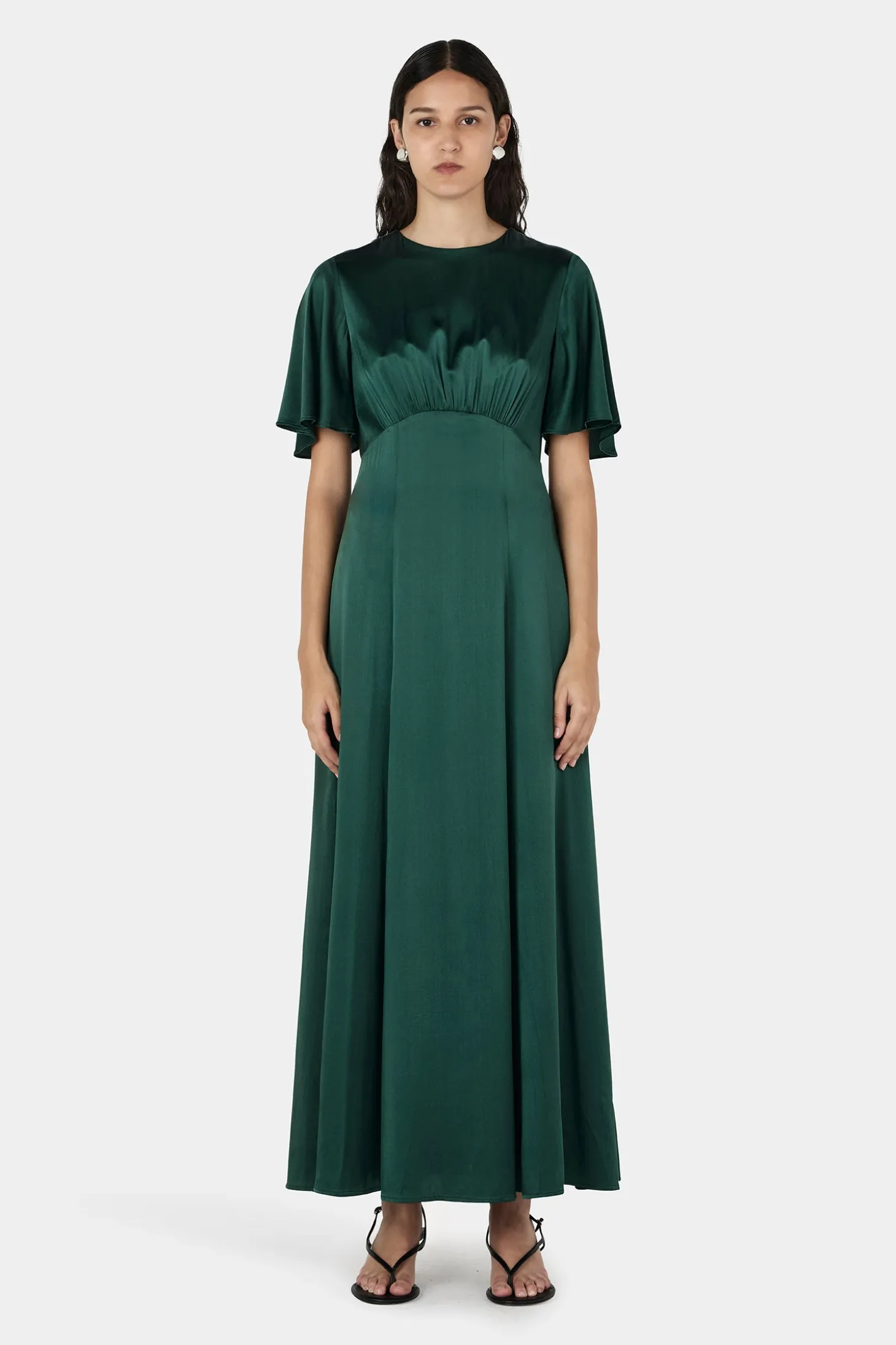 Amber Dress Pine Green