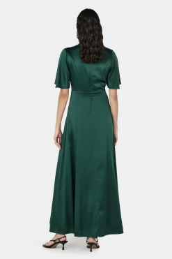 Amber Dress Pine Green