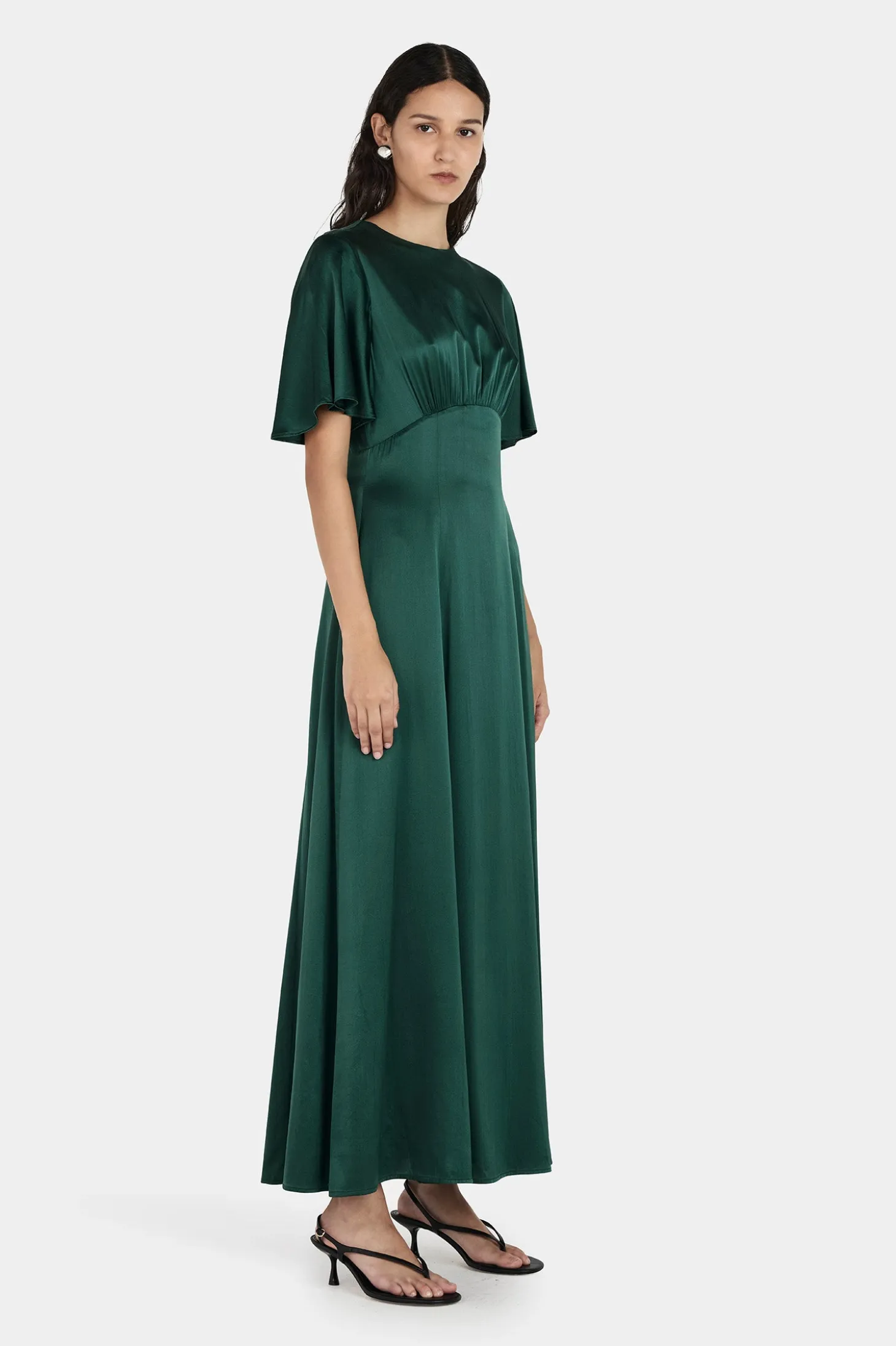 Amber Dress Pine Green