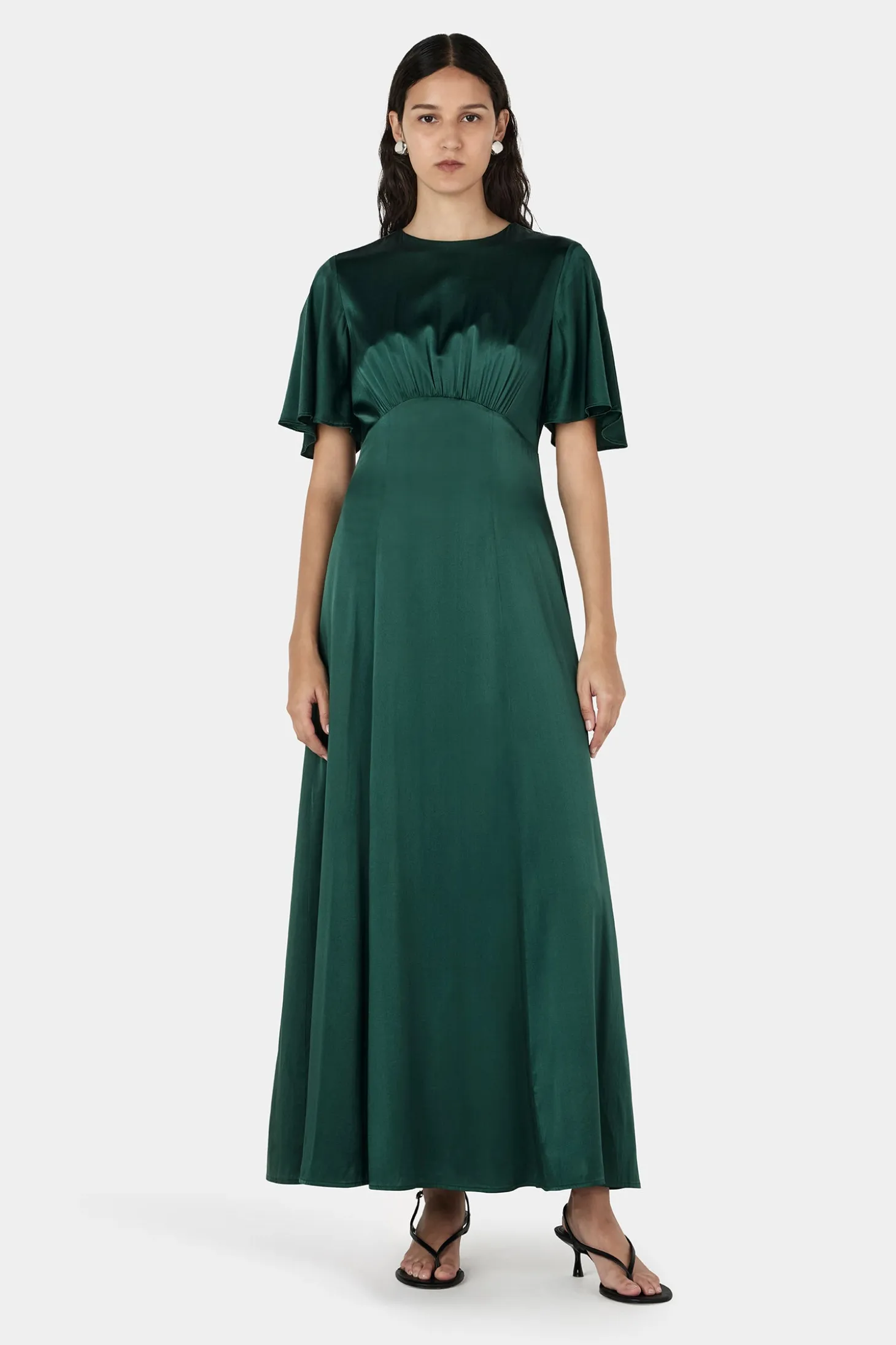 Amber Dress Pine Green