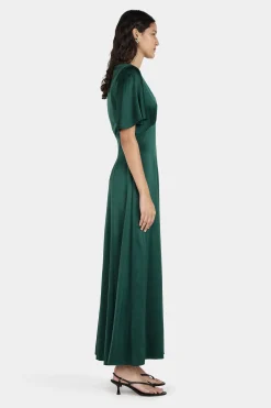 Amber Dress Pine Green