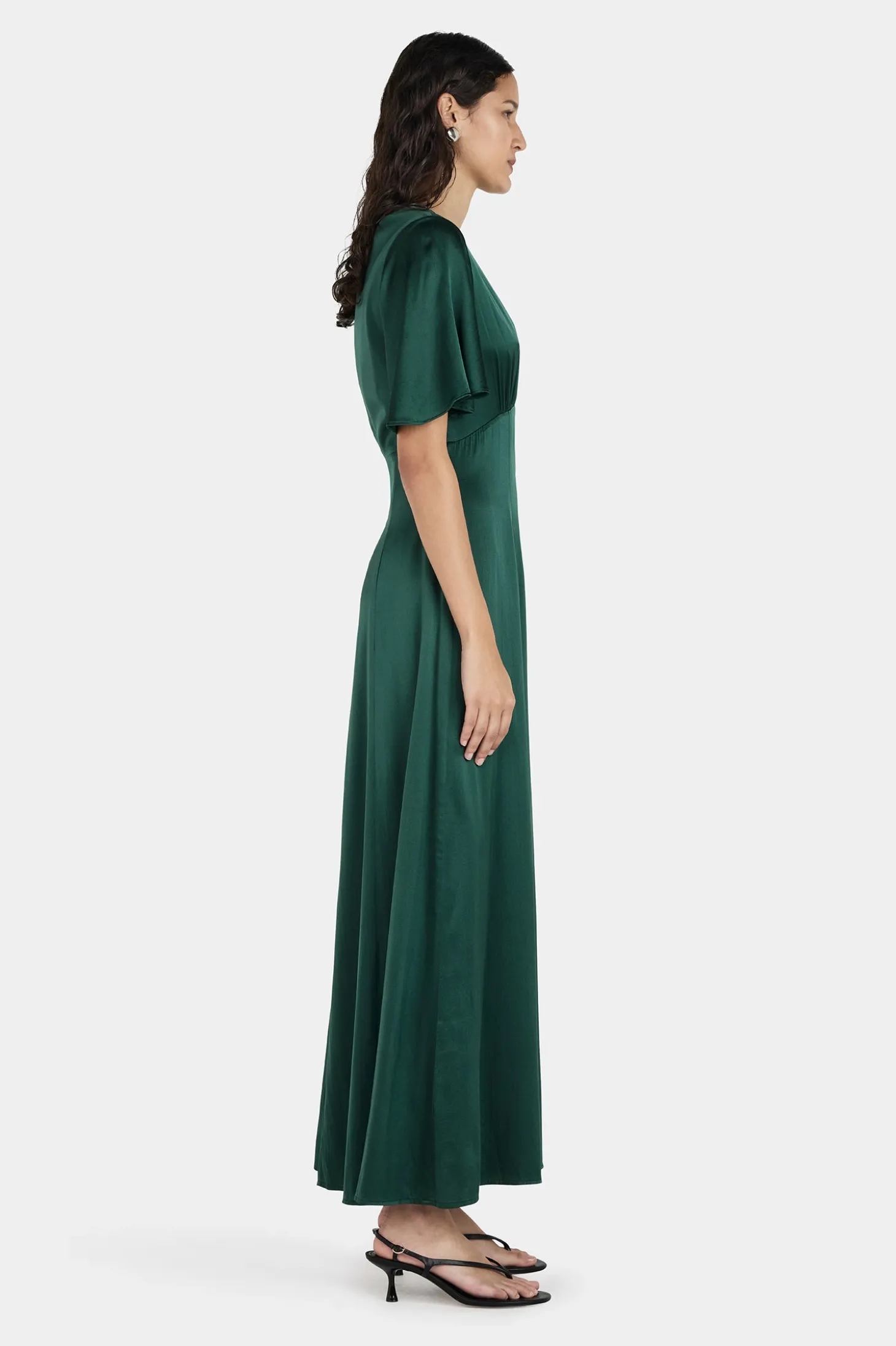 Amber Dress Pine Green