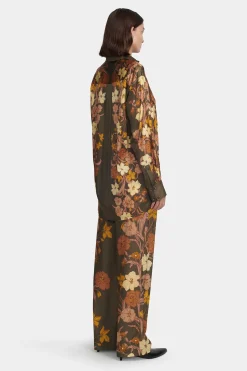 Ambrose Shirt Moss Floral