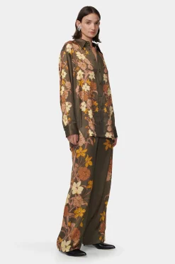 Ambrose Shirt Moss Floral