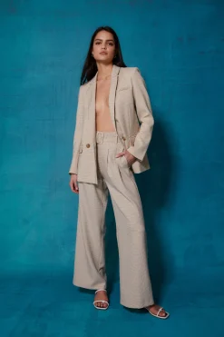 Belinda Pant Natural Check