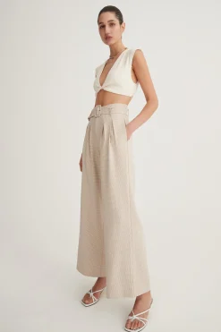 Belinda Pant Natural Check