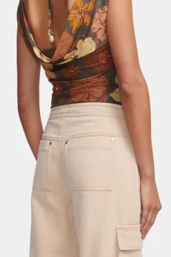 Bertie Top Moss Floral