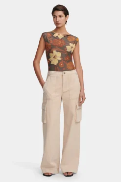 Bertie Top Moss Floral