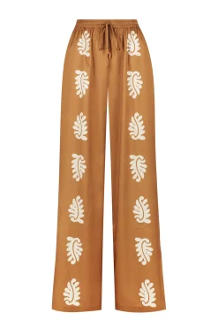Bowden Relaxed Pant Stencil Leaf