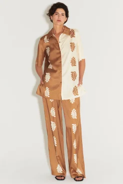 Bowden Relaxed Pant Stencil Leaf