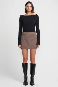 Bridget Micro Mini Skirt Pinstripe