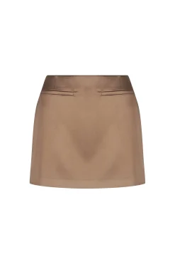 Bridget Micro Mini Skirt Ash Brown