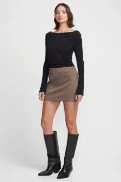 Bridget Micro Mini Skirt Pinstripe