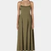 Carlotta Midi Dress Olive