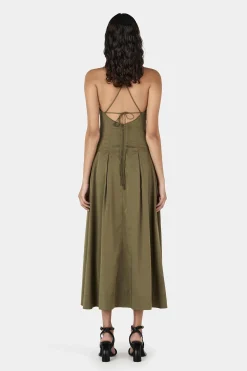 Carlotta Midi Dress Olive