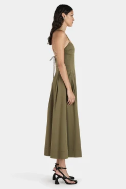 Carlotta Midi Dress Olive