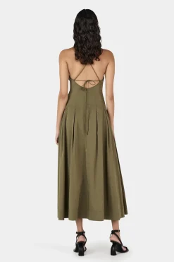 Carlotta Midi Dress Olive