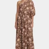 Carmen Maxi Dress Carob Floral