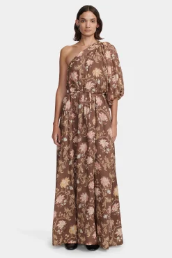 Carmen Maxi Dress Carob Floral