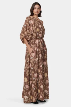 Carmen Maxi Dress Carob Floral
