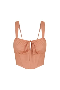 Cherry Fitted Corset Terra
