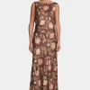 Chloe Dress Carob Floral