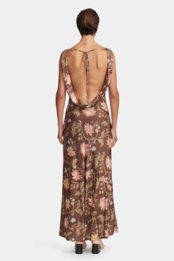 Chloe Dress Carob Floral