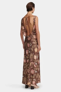 Chloe Dress Carob Floral