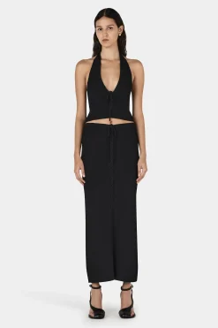 Ciao Knit Halter Black