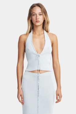 Ciao Knit Halter Glacier