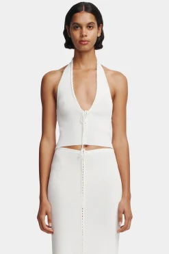 Ciao Knit Halter Ivory