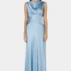 Clara Bias Dress Cornflower