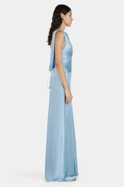 Clara Bias Dress Cornflower