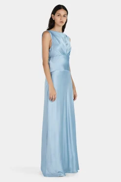 Clara Bias Dress Cornflower