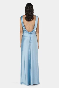 Clara Bias Dress Cornflower