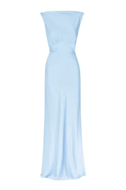 Clara Bias Dress Cornflower