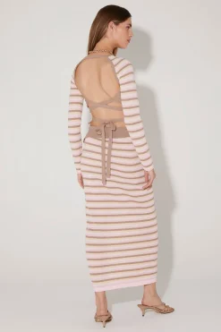 Clarence Backless Knit Top Neapolitan