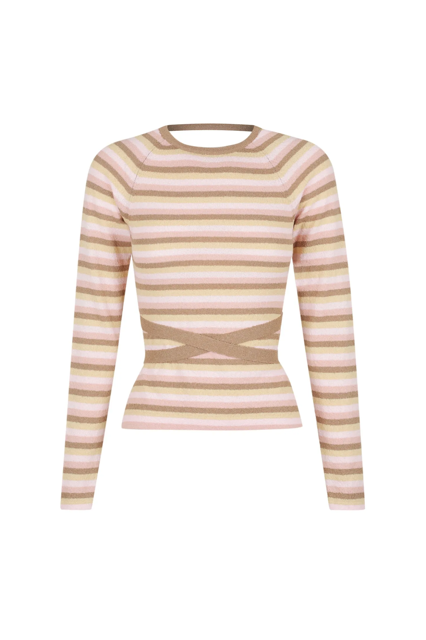 Clarence Backless Knit Top Neapolitan