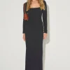Cory Fitted Knit Top Black