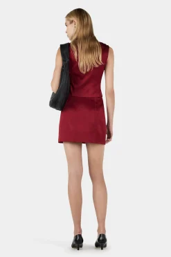 Cynthia Mini Skirt Red Dahlia