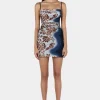 Diego Mini Dress Hibiscus Burnout