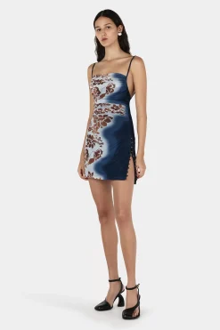 Diego Mini Dress Hibiscus Burnout