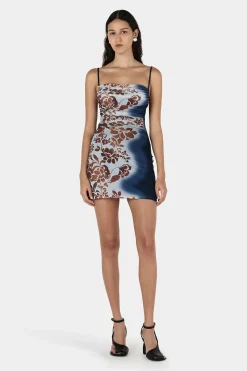 Diego Mini Dress Hibiscus Burnout